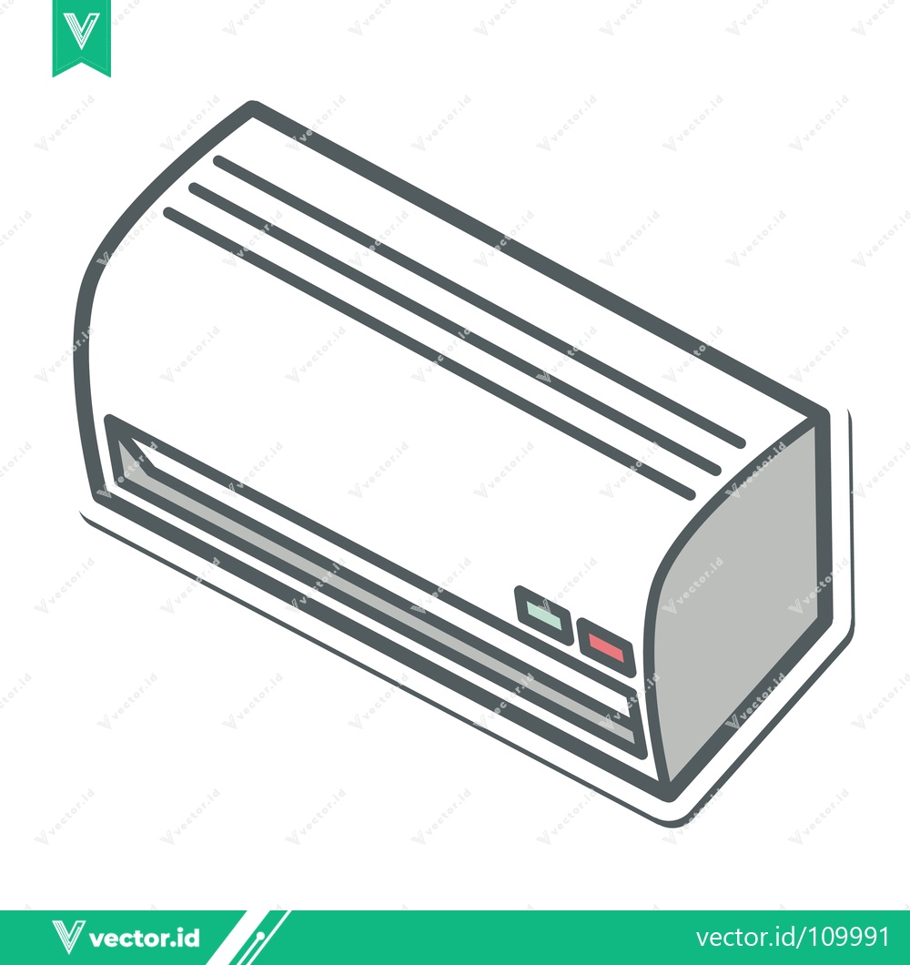Premium Vector dari Modern Air Conditioner Unit Icon