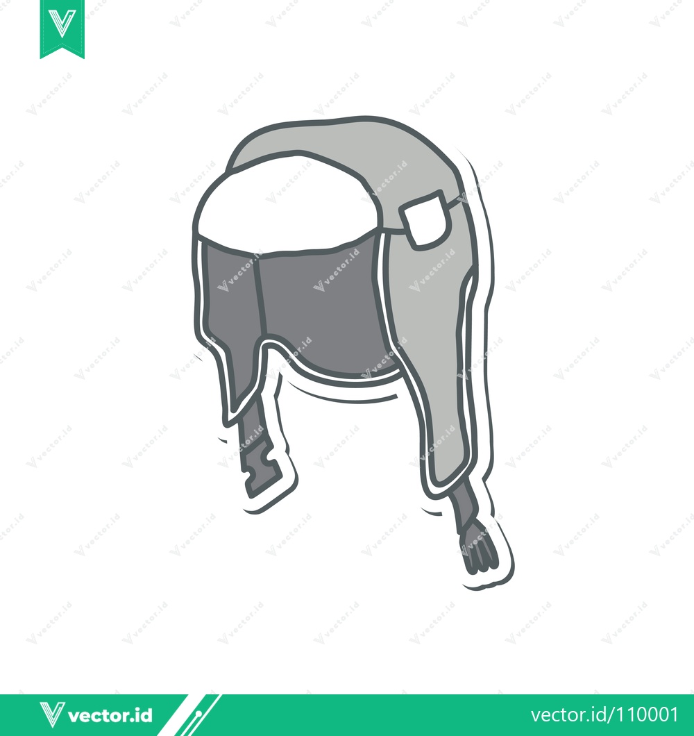 Premium Vector dari Winter Ushanka Hat Illustration