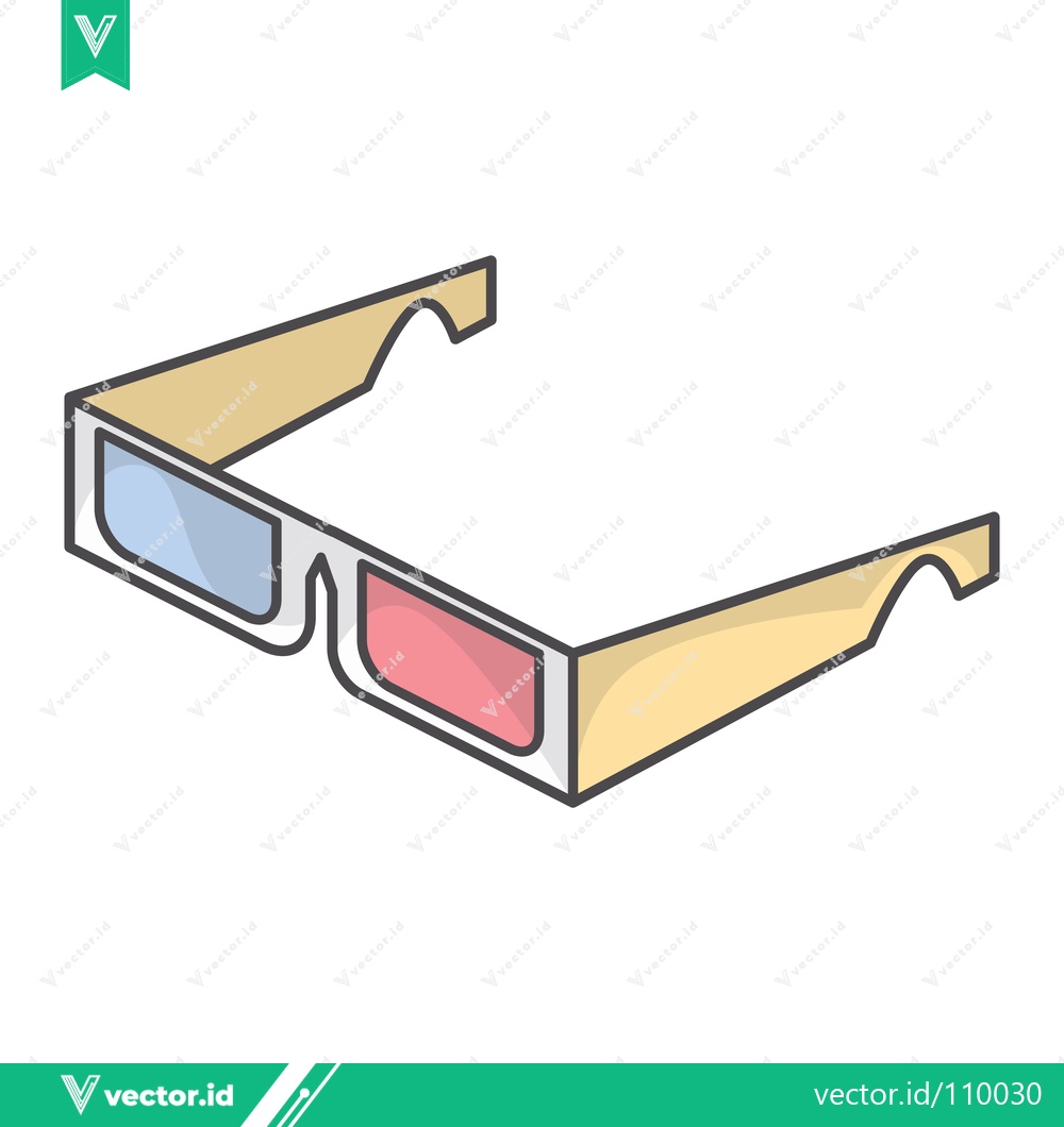 Premium Vector of 3D Glasses for Immersive Viewing Experience
