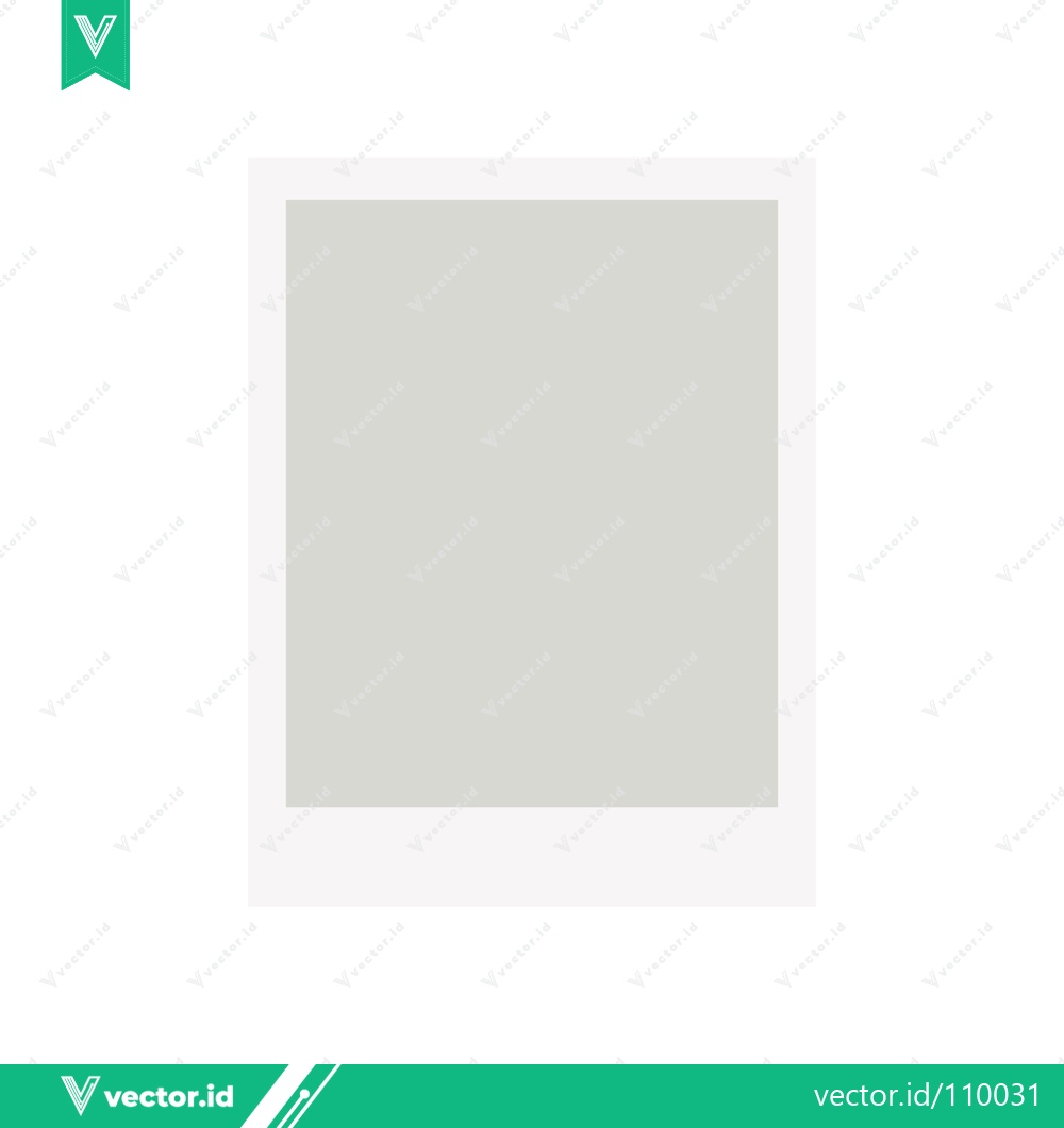 Premium Vector of Minimalist Polaroid Frame with Soft Gray Background