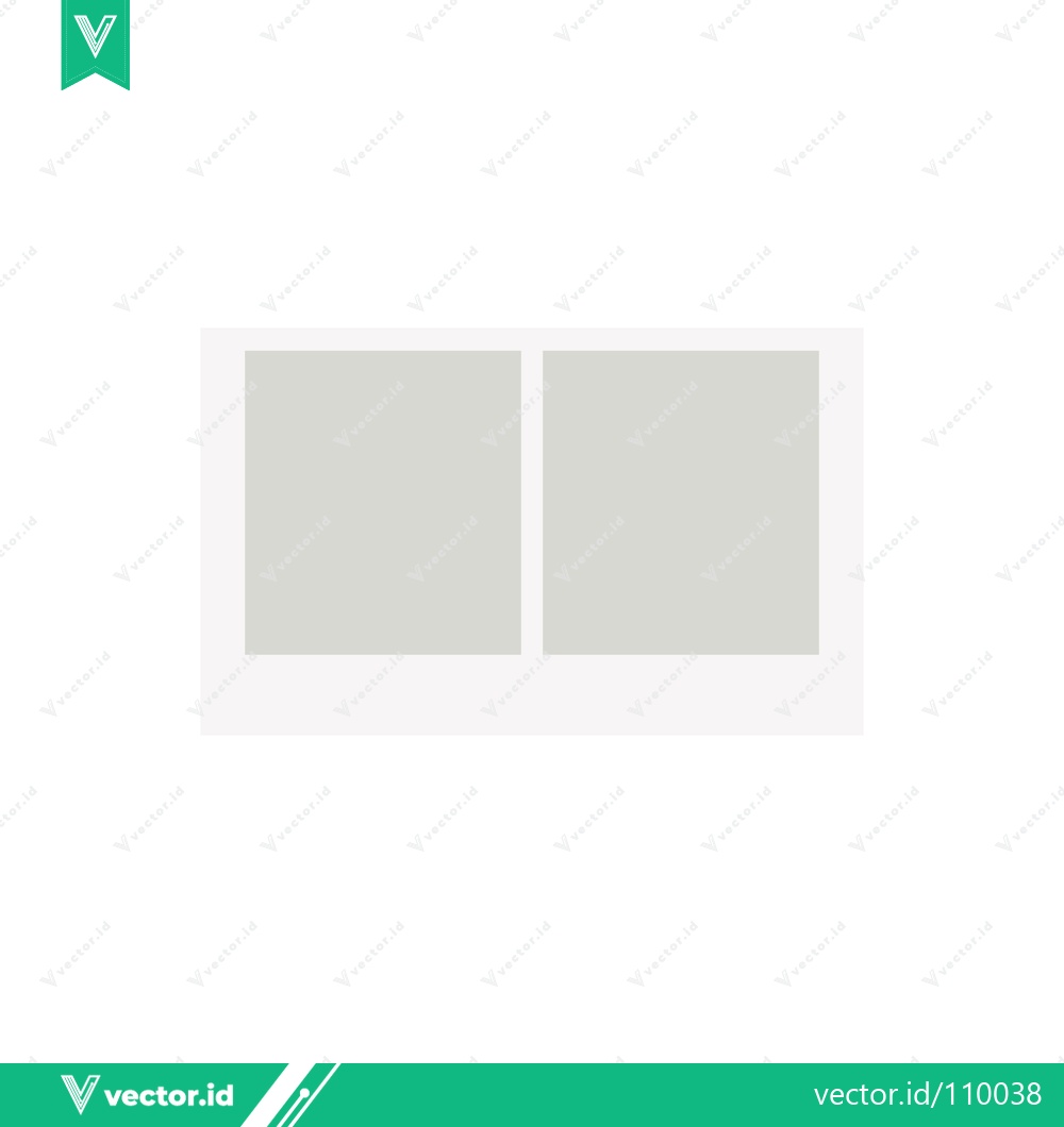 Premium Vector dari Two Simple Gray Squares Side by Side