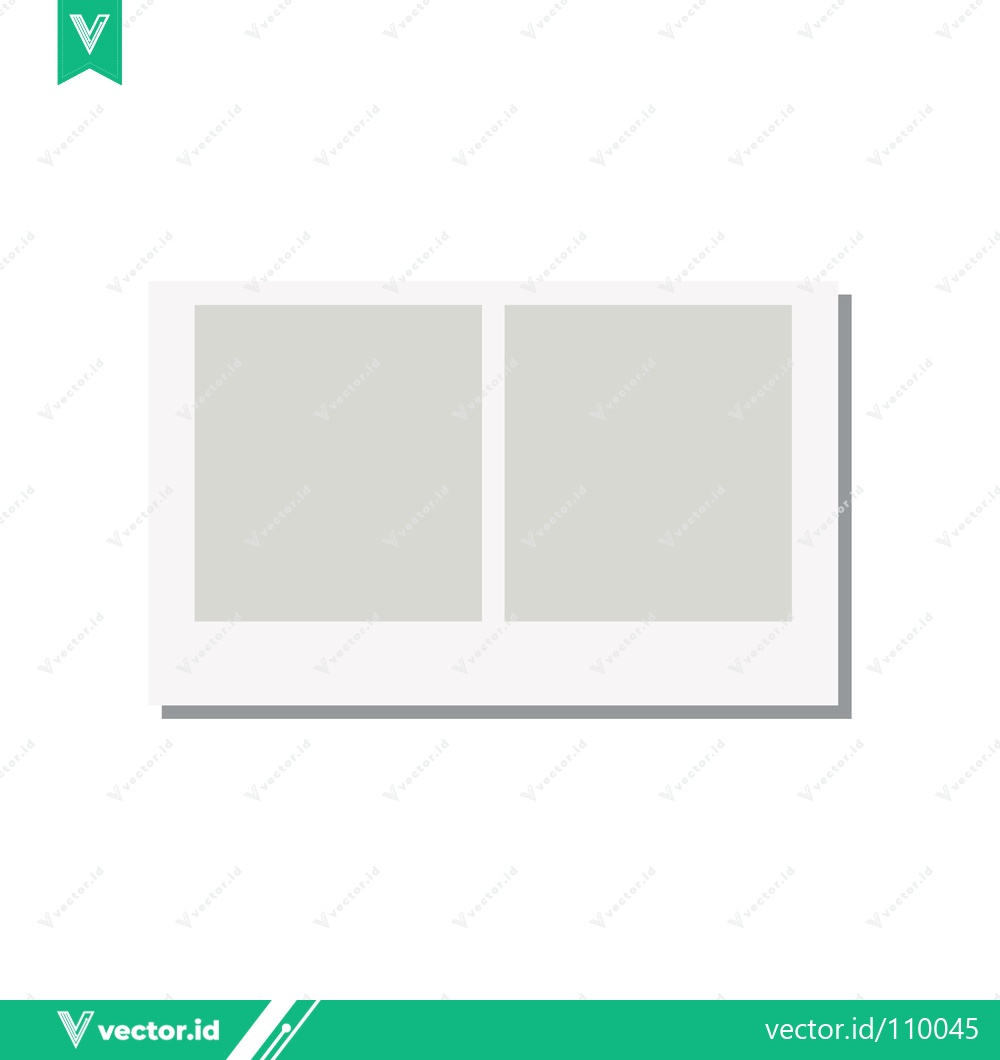Premium Vector dari Modern Minimalist Window Design with Two Panes