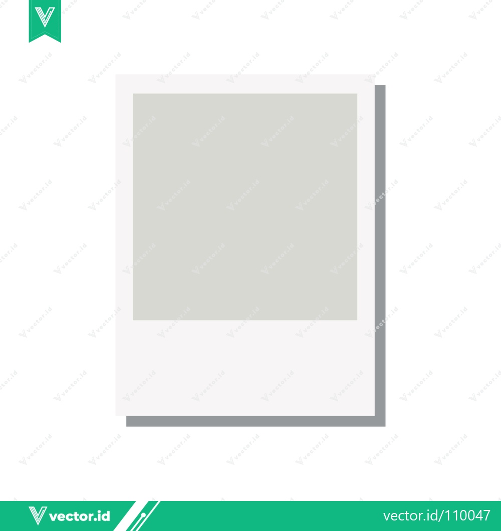 Premium Vector of Minimalist Polaroid Photo Frame with Soft Gray Tones