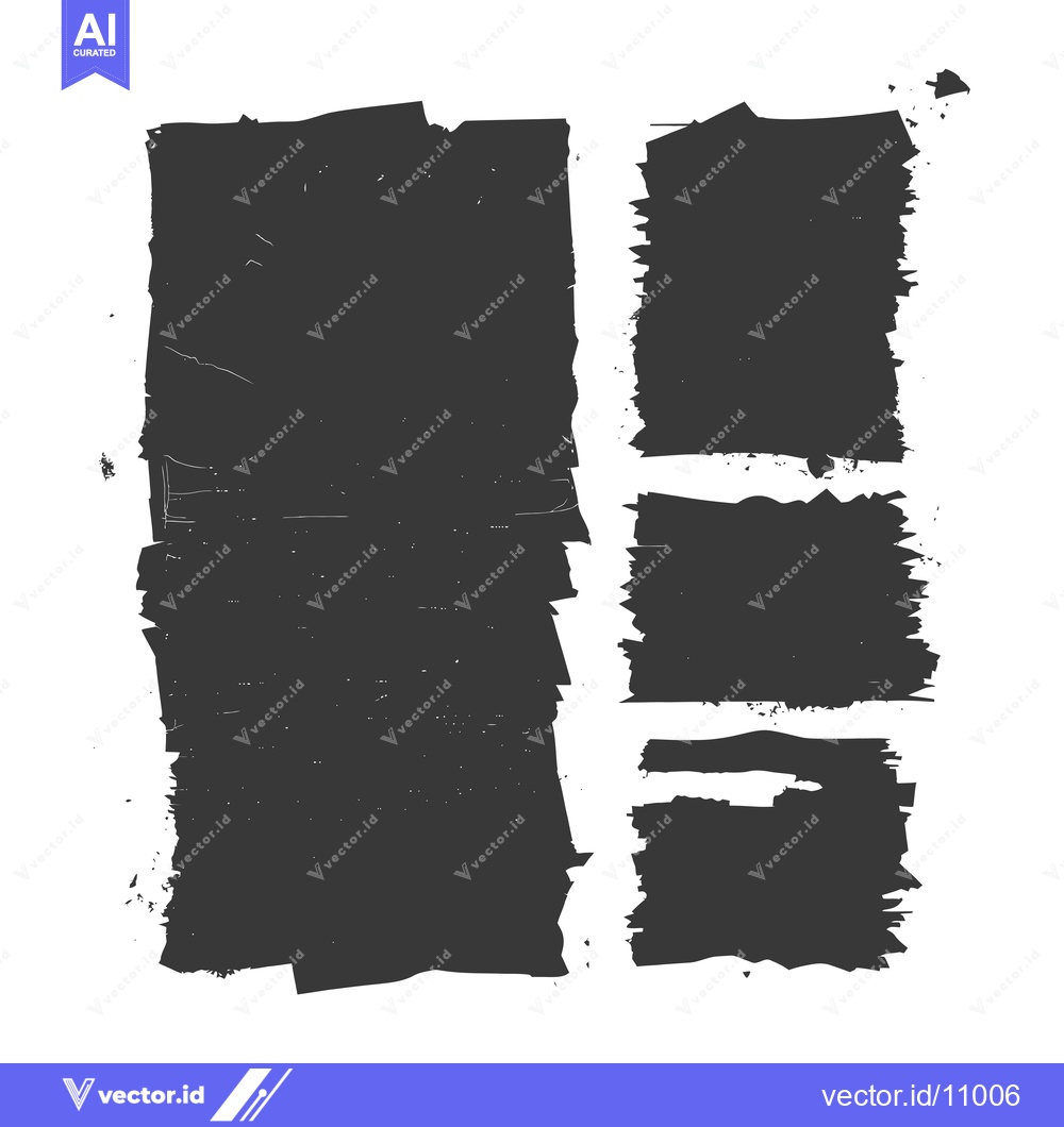 Premium Vector of Abstract Black and White Geometric Shapes with Grunge Texture