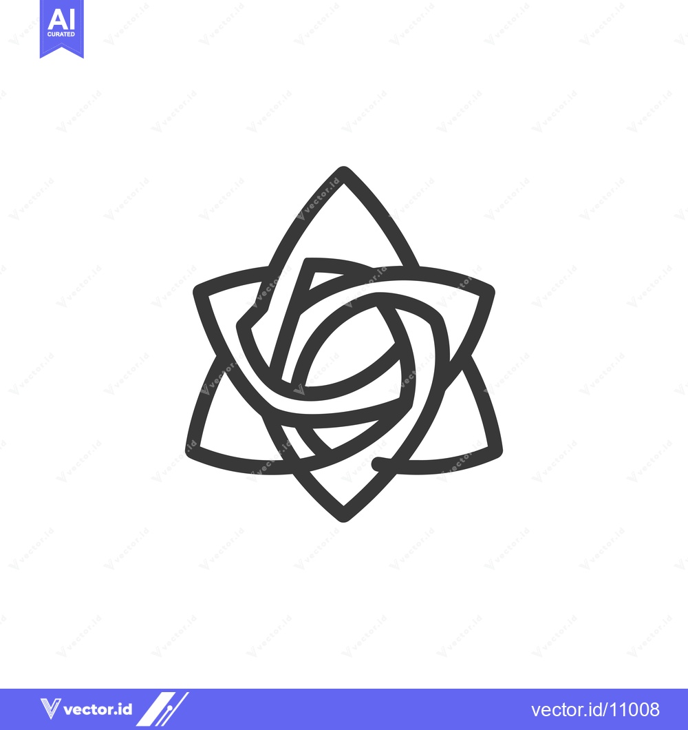 Premium Vector dari Abstract black and white graphic design with overlapping lines forming