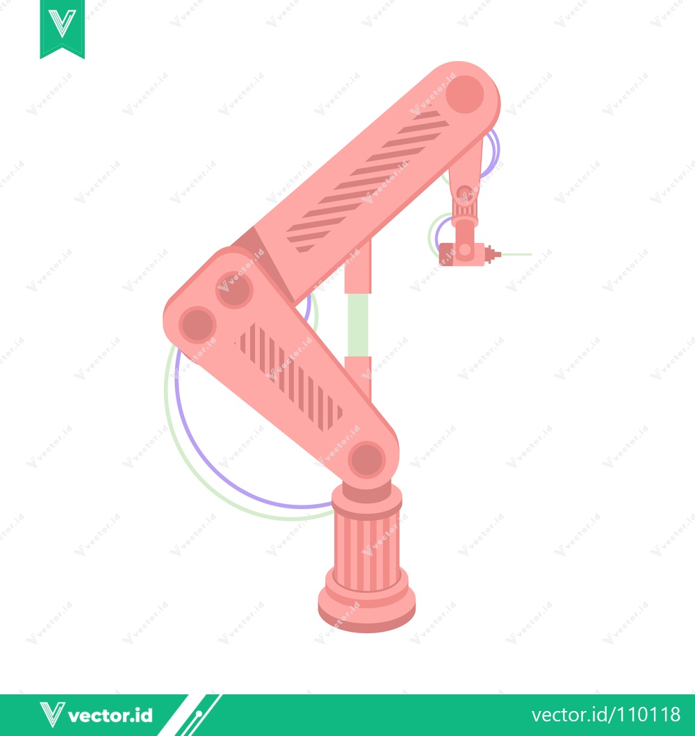 Premium Vector dari Robotic Arm Industrial Automation Technology