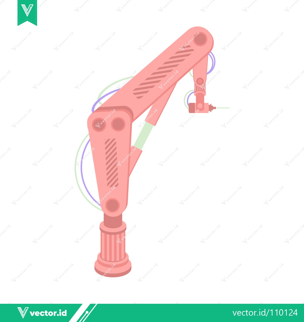 Premium Vector dari Robotic Arm Industrial Automation Technology