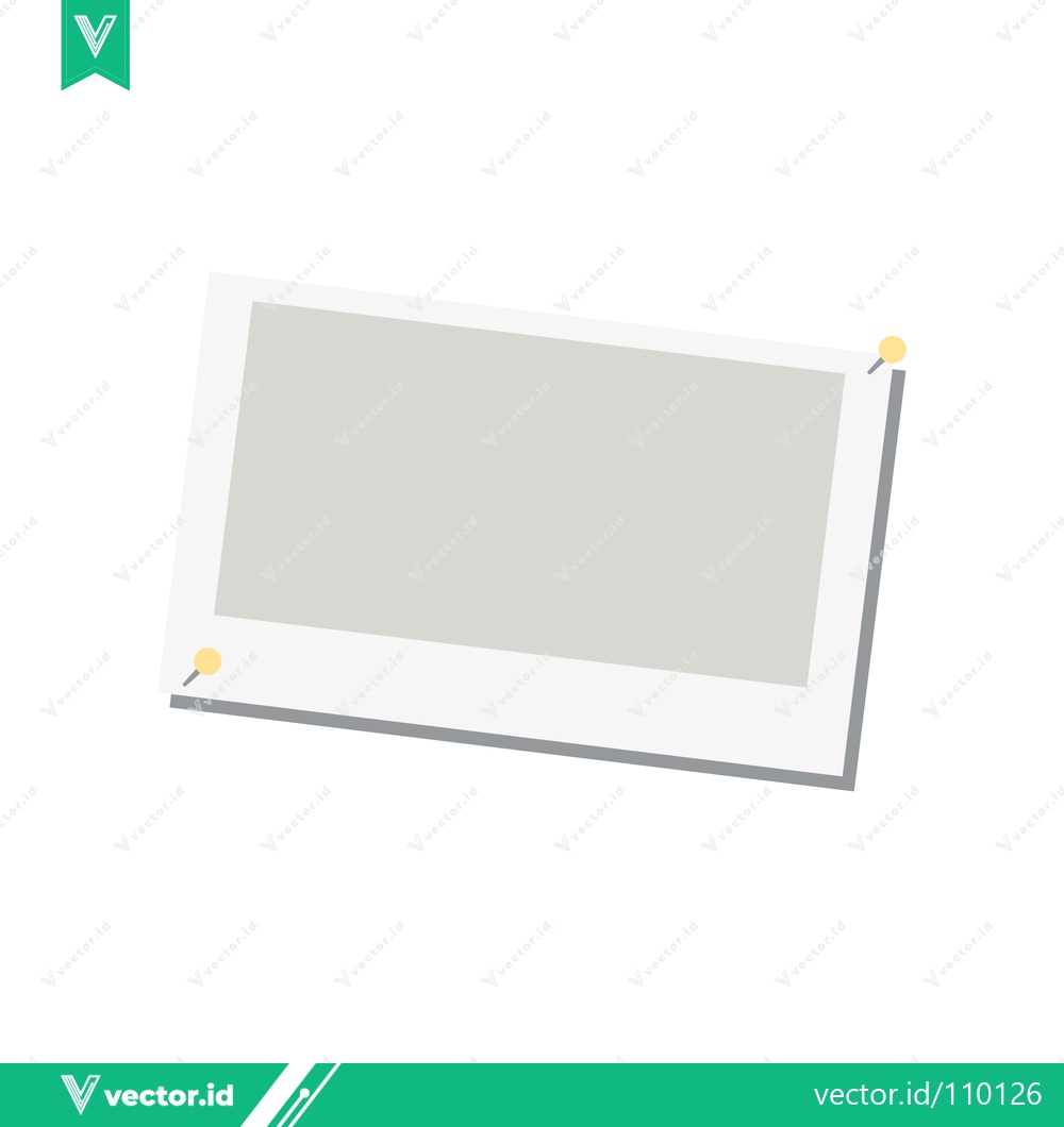 Premium Vector dari Blank White Card with Pushpins