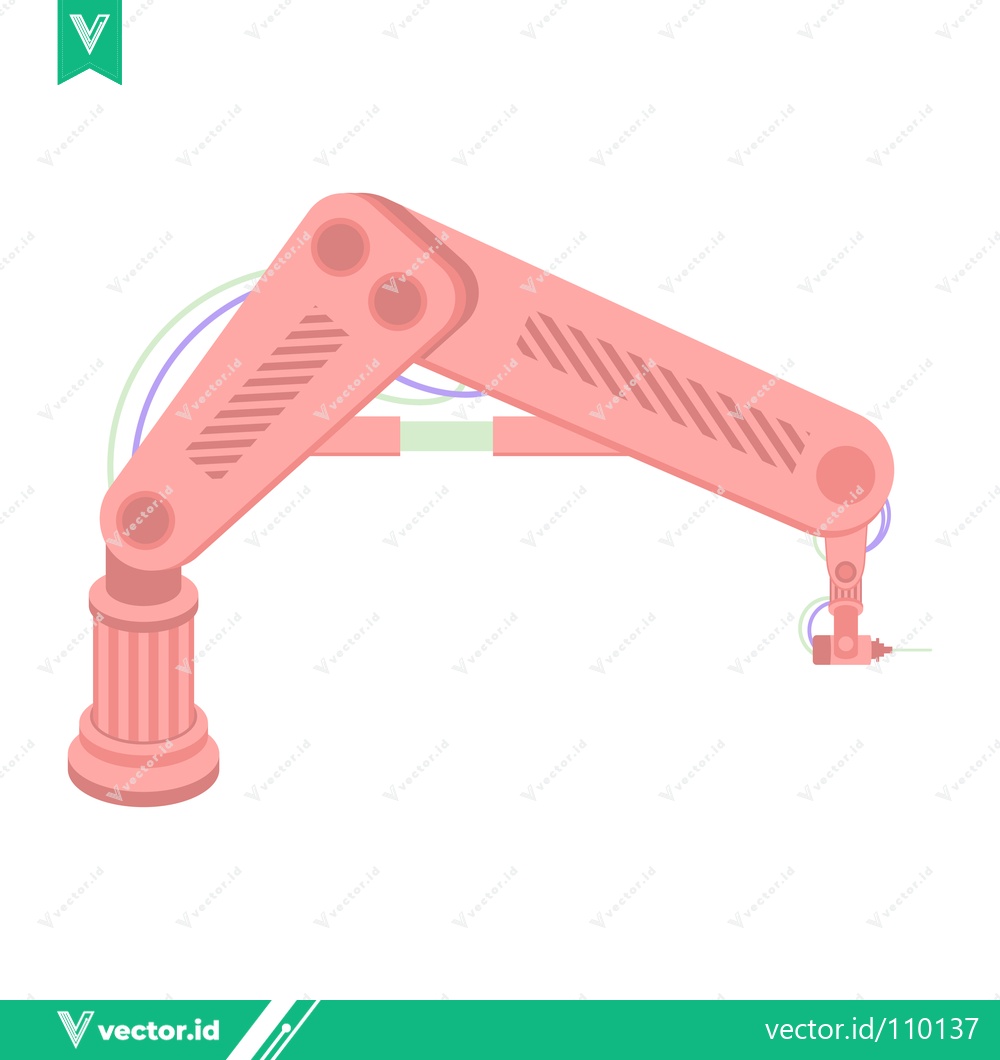 Premium Vector dari Robotic Arm Industrial Automation Technology
