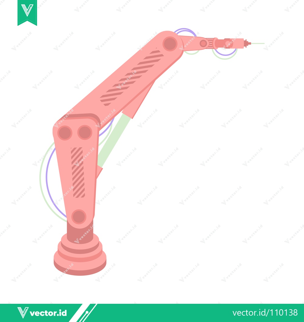 Premium Vector of Robotic Arm Industrial Automation Technology