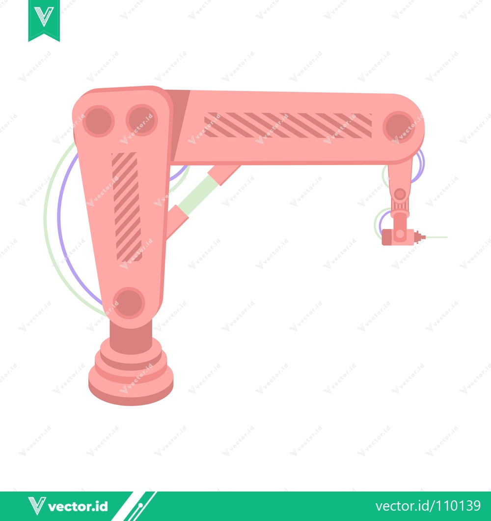 Premium Vector of Robotic Arm in a Minimalist Style