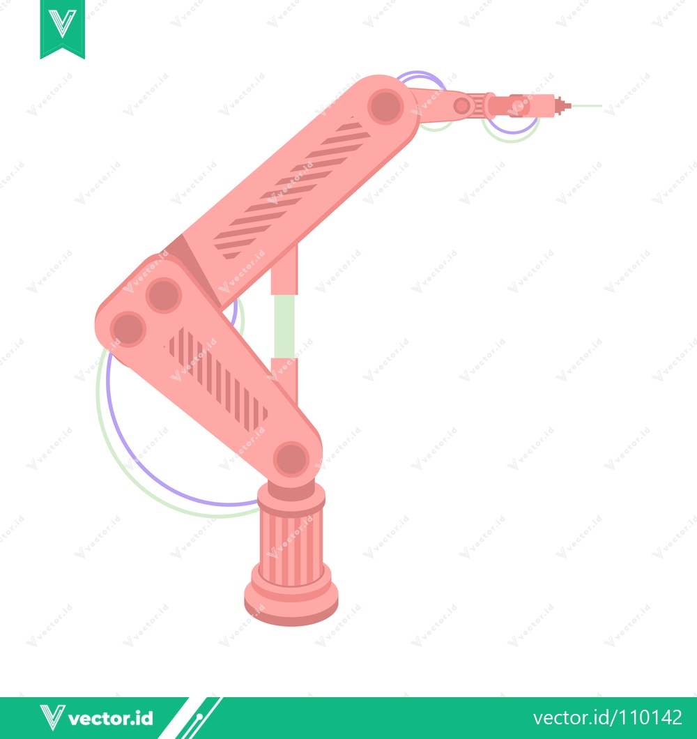 Premium Vector dari Robotic Arm Industrial Automation Technology