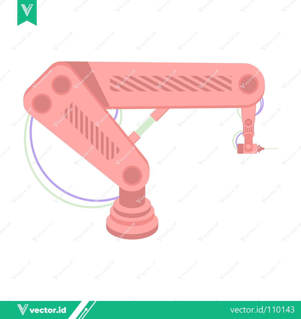 Premium Vector of Robotic Arm Industrial Automation Technology