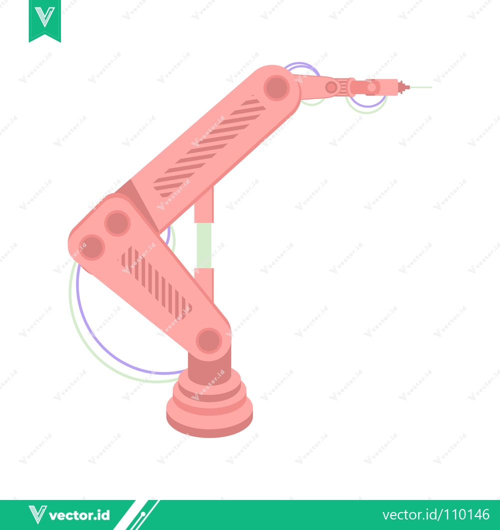 Premium Vector dari Robotic Arm Industrial Automation Technology