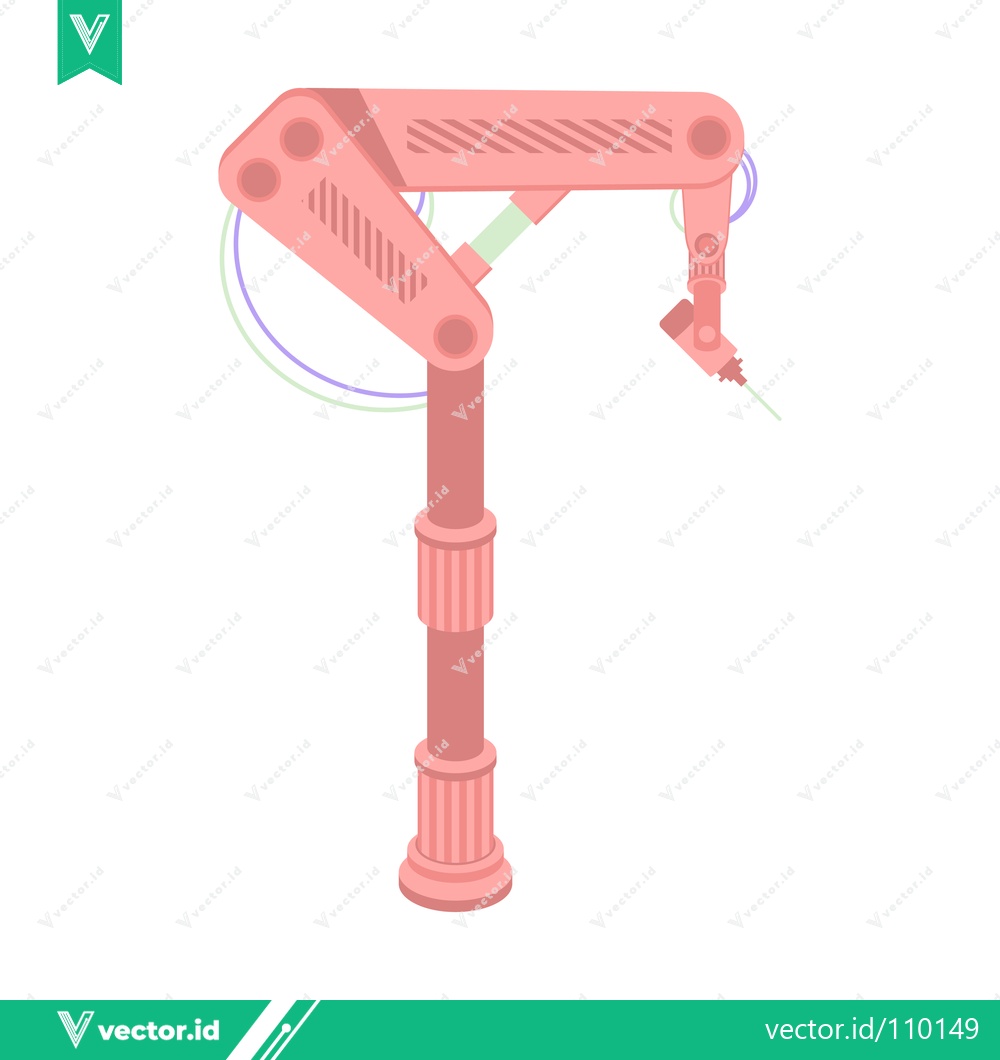 Premium Vector dari Robotic Arm with Laser Engraver Tool