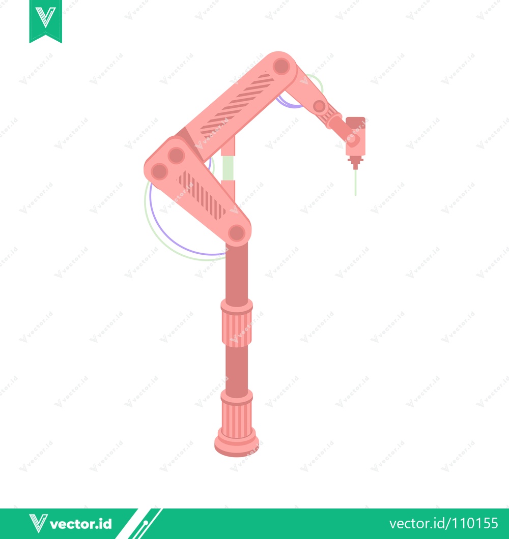 Premium Vector dari Robotic Arm Industrial Automation Technology