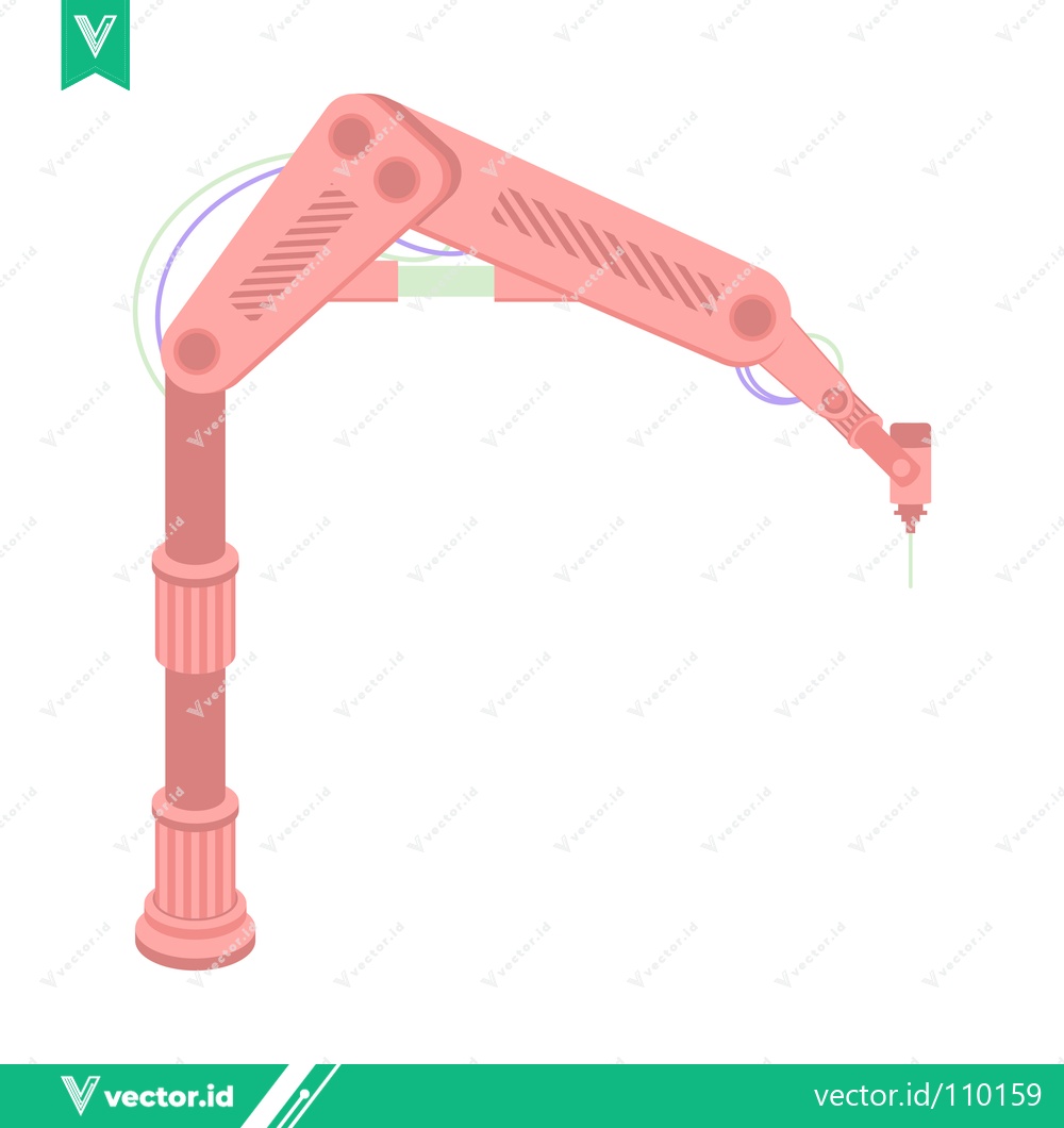 Premium Vector dari Robotic Arm Industrial Automation Technology