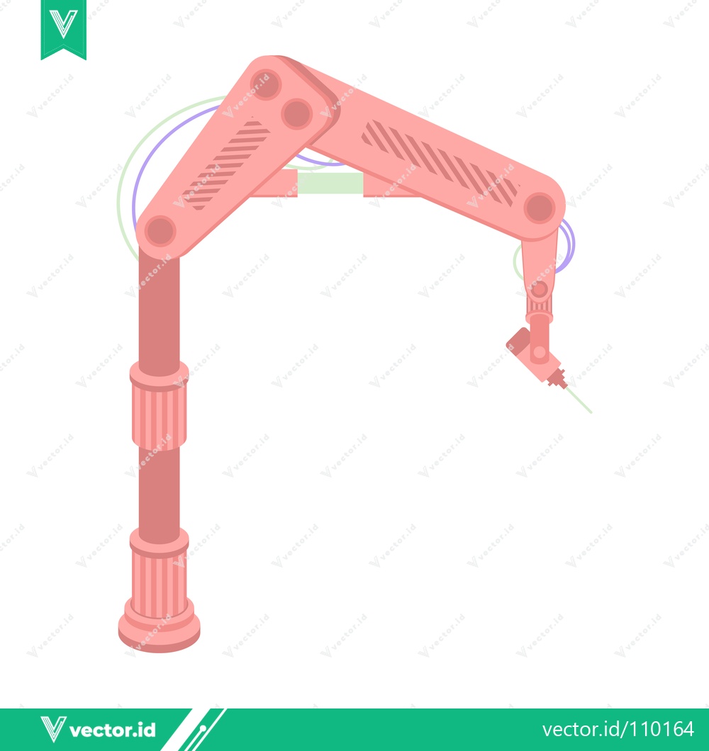 Premium Vector of Robotic Arm Industrial Automation Technology
