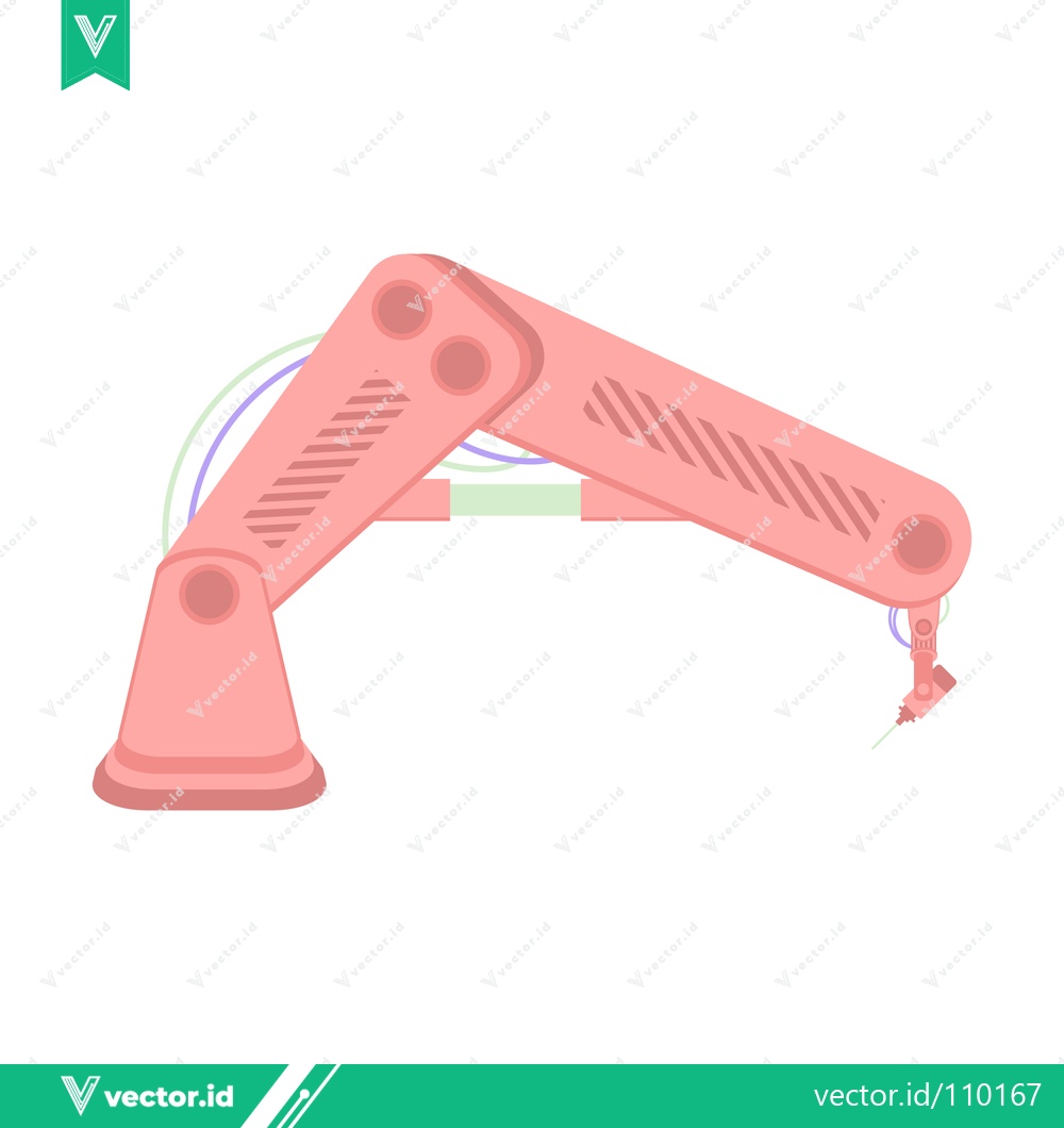 Premium Vector dari Robotic Arm Industrial Automation Technology