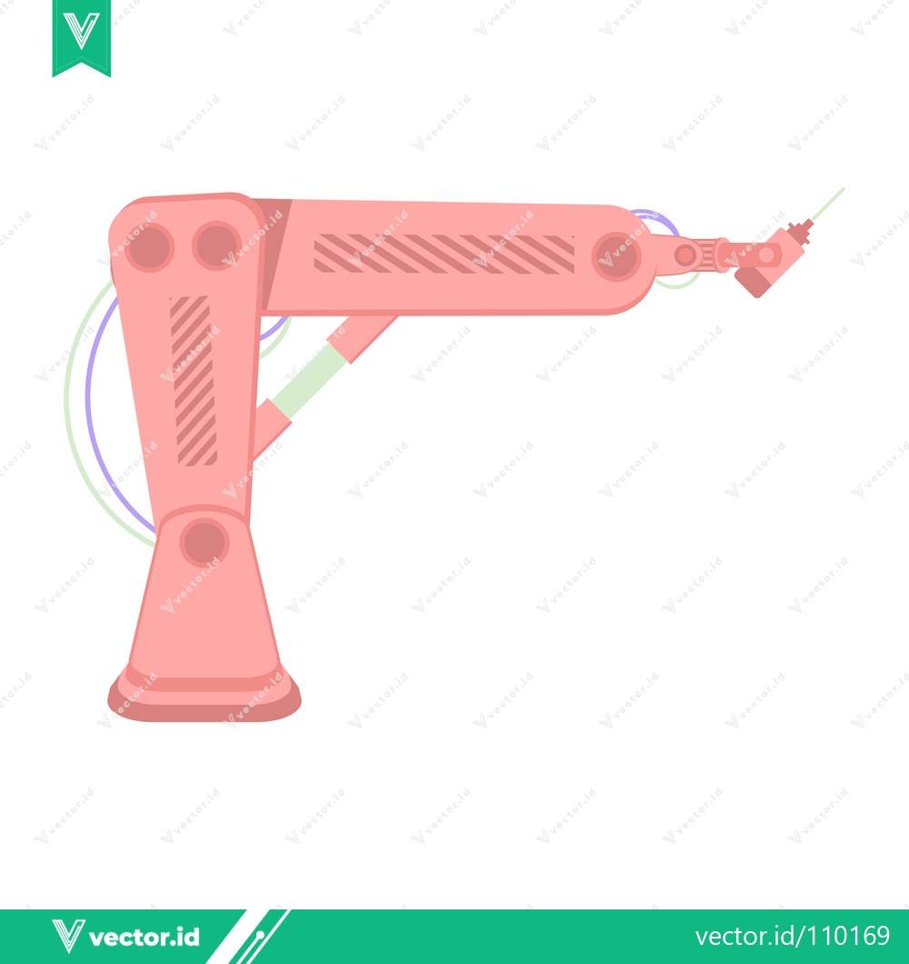 Premium Vector dari Robotic Arm Illustration in Pink Color