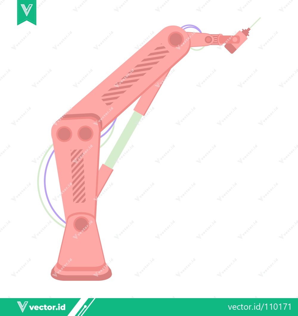 Premium Vector dari Robotic Arm Industrial Automation Technology
