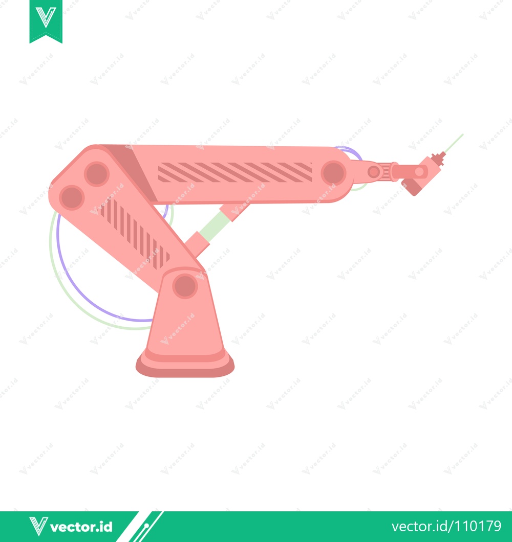 Premium Vector of Robotic Arm Industrial Automation Technology
