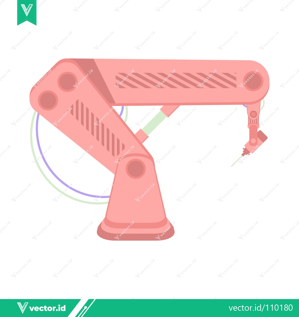 Premium Vector of Robotic Arm Industrial Automation Technology