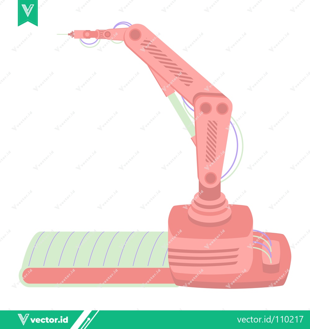 Premium Vector dari Robotic Arm Industrial Automation Technology