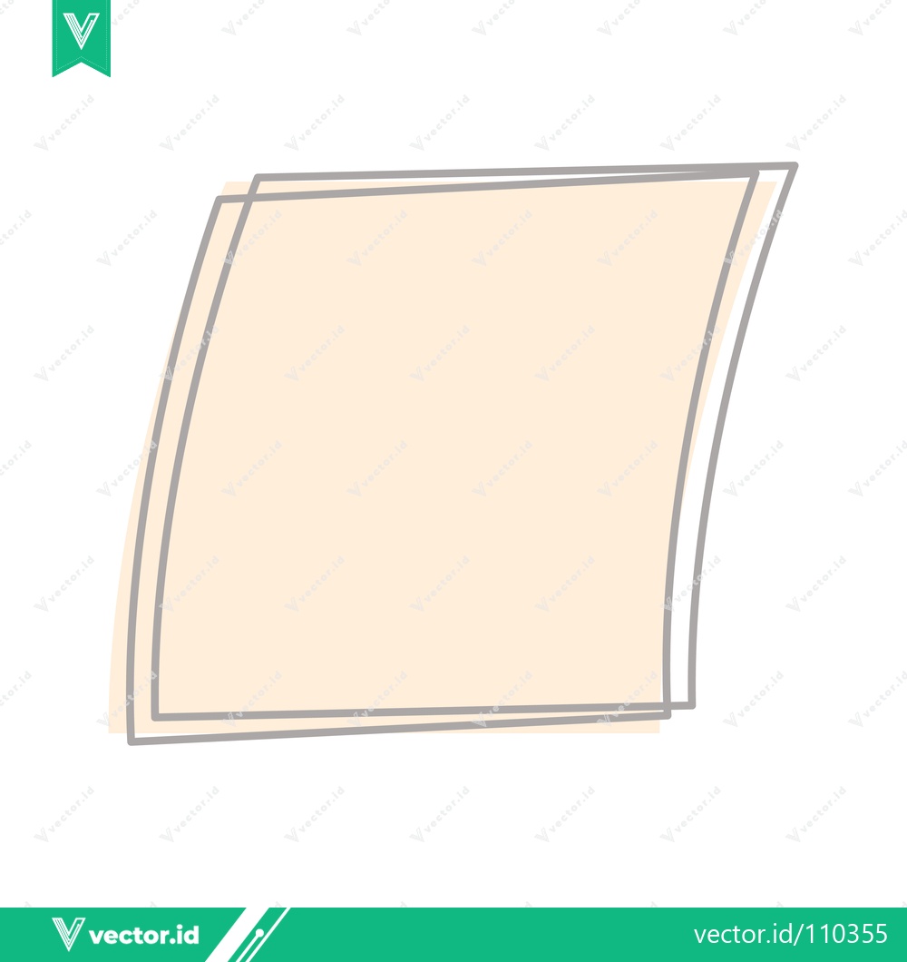 Premium Vector of Minimalist Beige Square Overlay with Subtle Curves