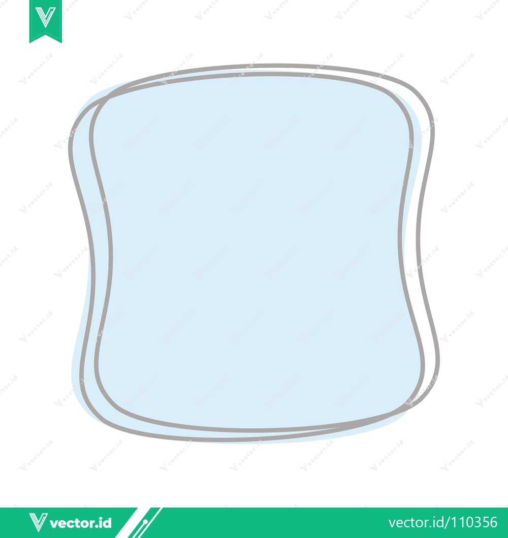 Premium Vector dari Abstract Light Blue Blob Shape with Outline