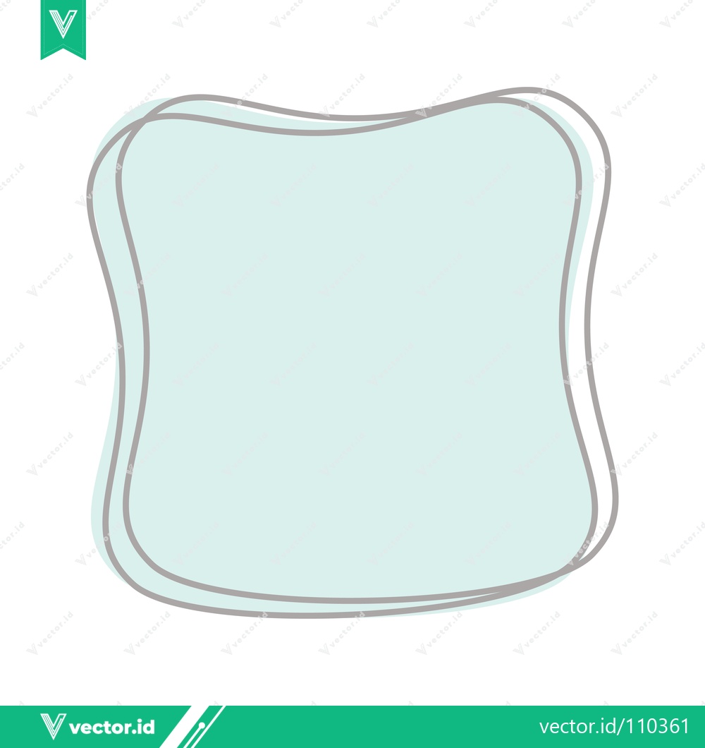 Premium Vector dari Abstract Soft Shape with Outline