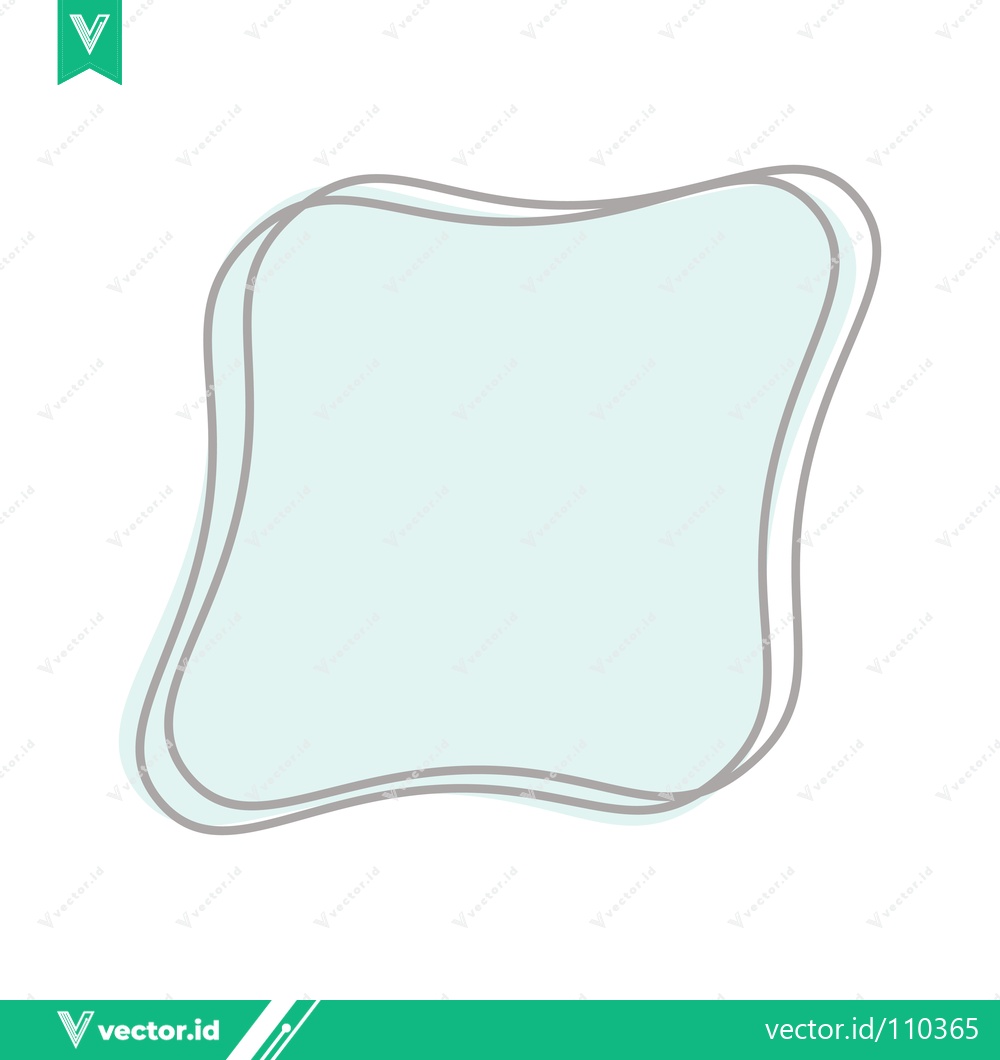 Premium Vector of Abstract Organic Shape with Soft Pastel Colors and Subtle Outline