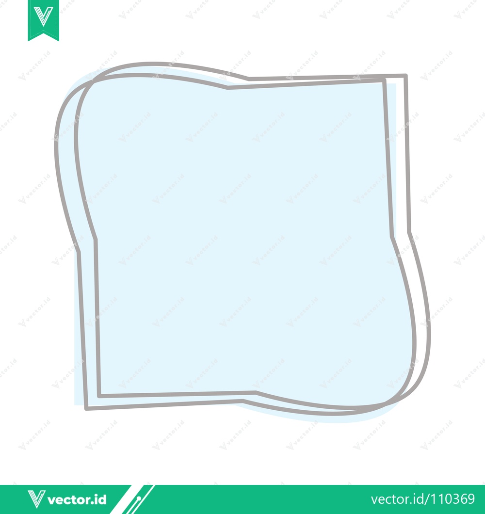 Premium Vector of Abstract Light Blue Shape with Outline