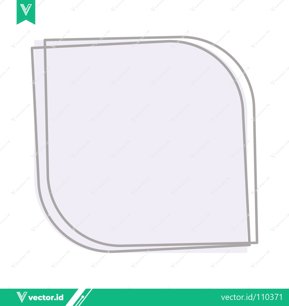 Premium Vector of Abstract Geometric Shape with Rounded Corners and Subtle Gradient