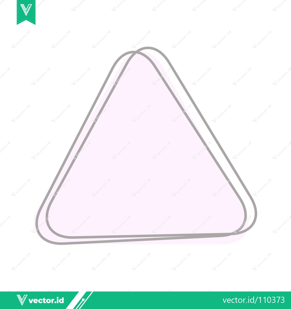 Premium Vector dari Soft Pink Triangle with Subtle Outline