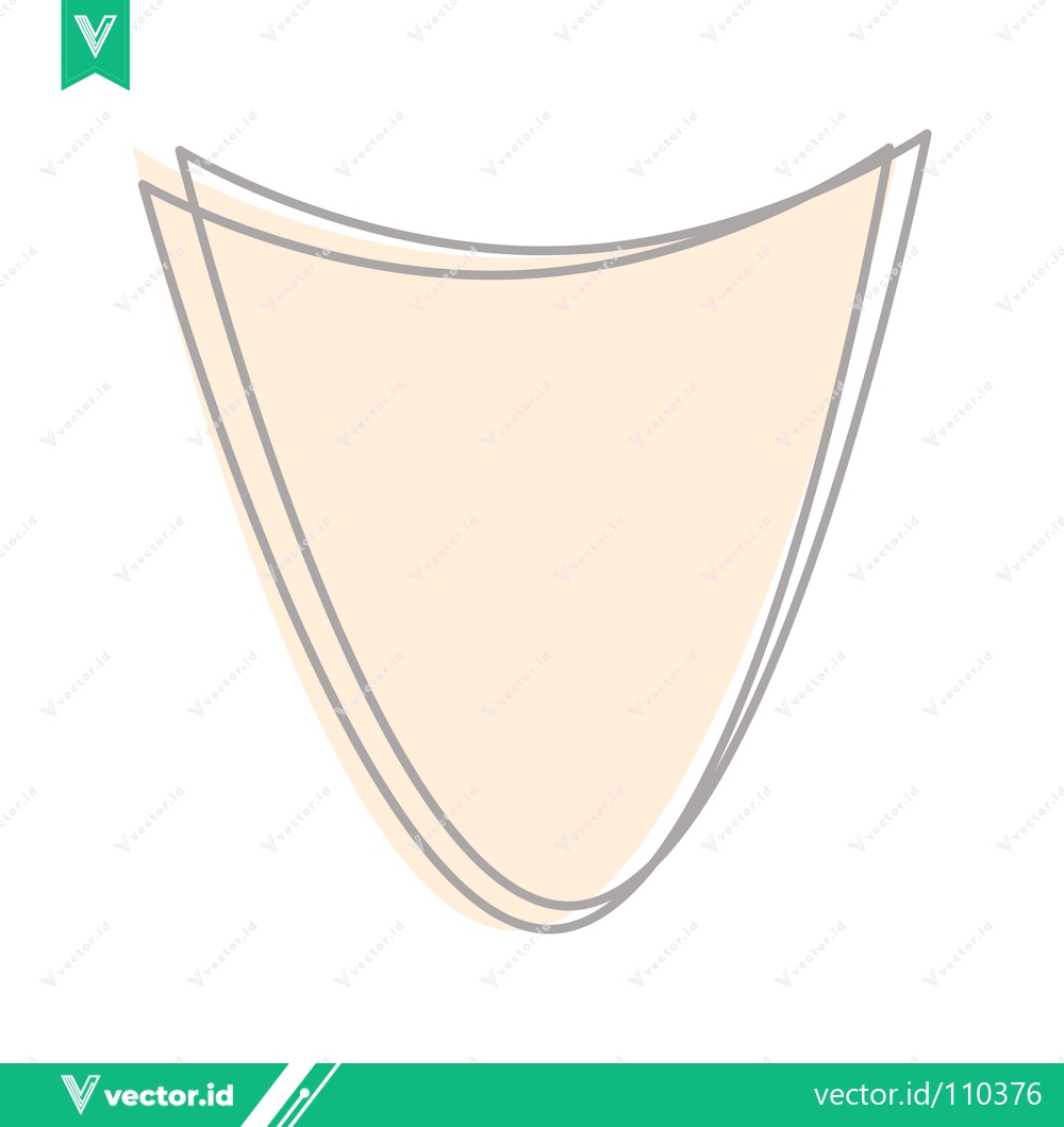 Premium Vector dari Abstract Shield Shape with Soft Peach and Gray Tones