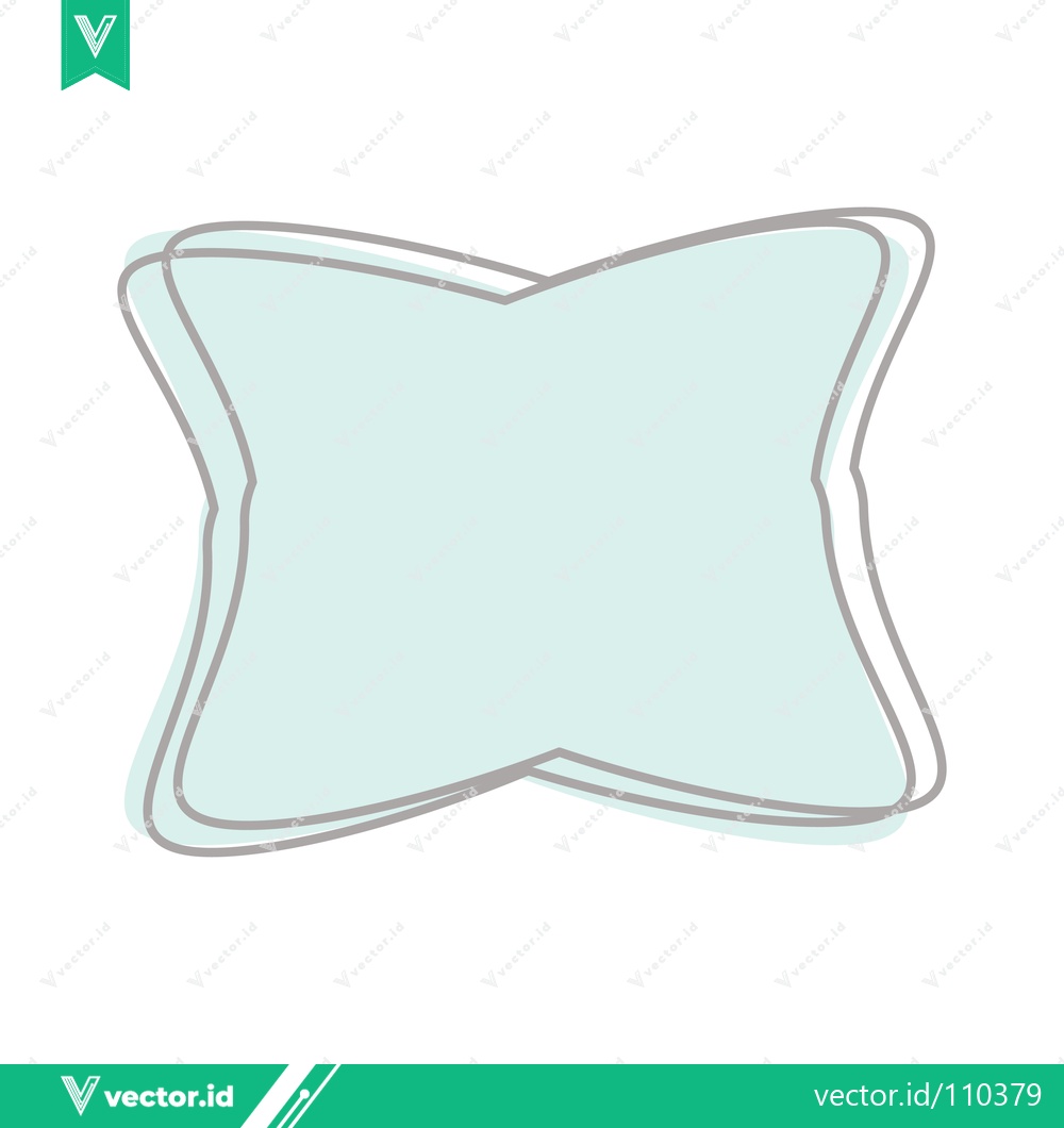 Premium Vector dari Abstract Light Blue Shape with Outline