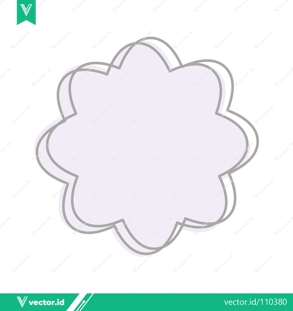 Premium Vector of Abstract floral shape with soft pastel colors and shadow