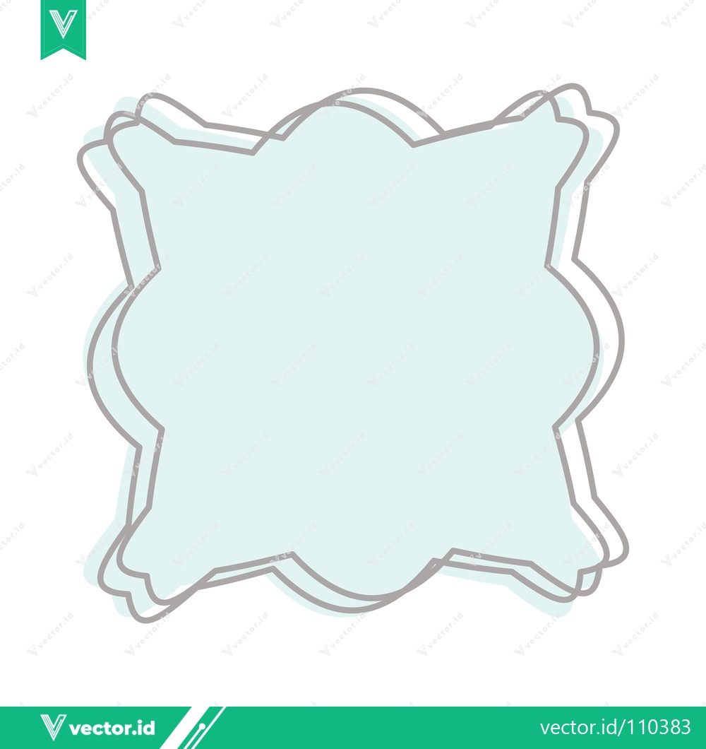Premium Vector of Decorative Frame with Soft Pastel Colors and Subtle Shadow Effect