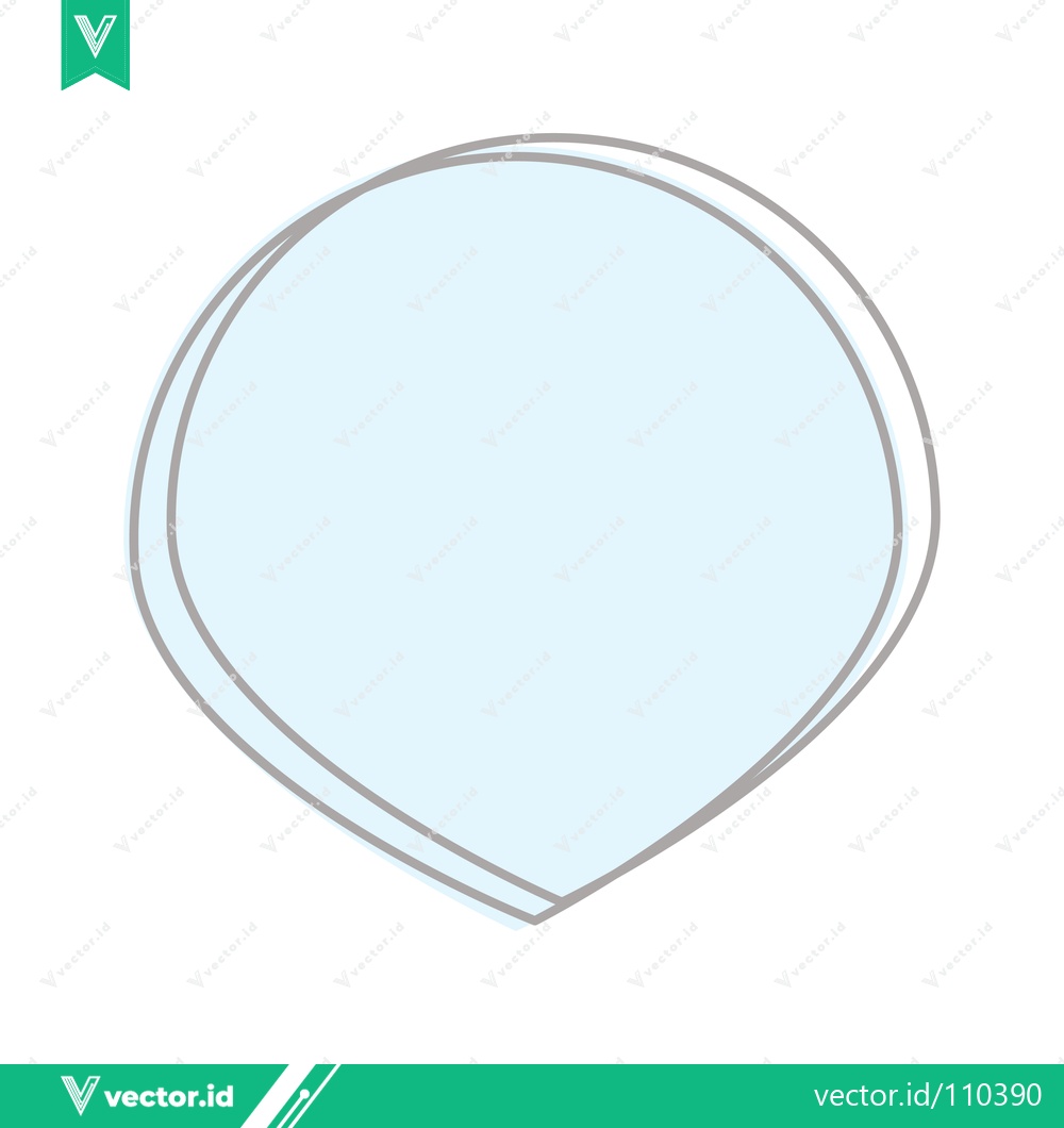 Premium Vector dari Abstract Light Blue Shape with Gray Outline