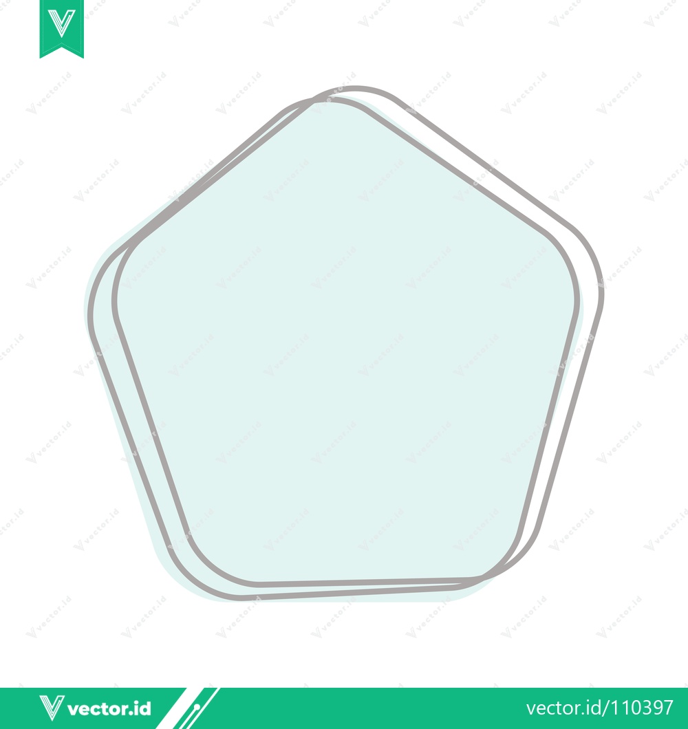 Premium Vector of Abstract Geometric Shape with Soft Edges