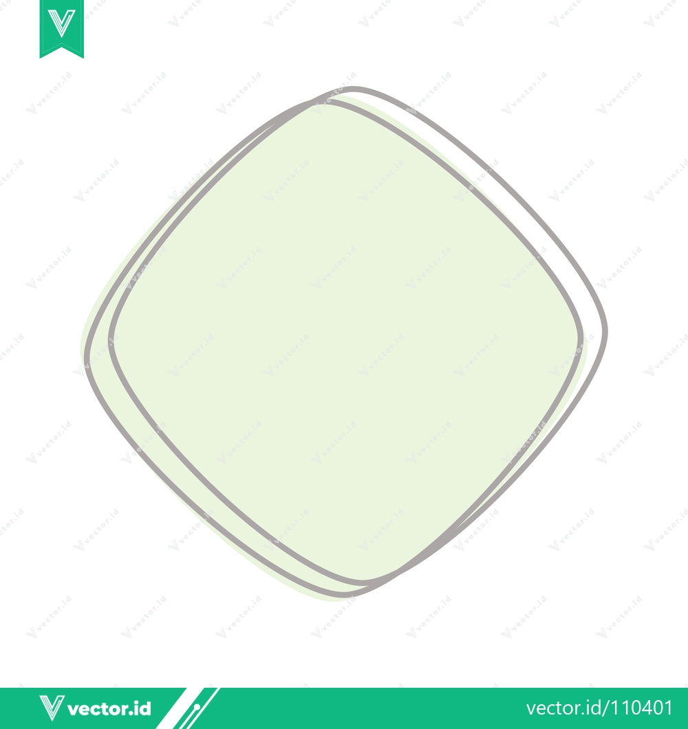 Premium Vector dari Abstract Rounded Square Shape with Subtle Outline