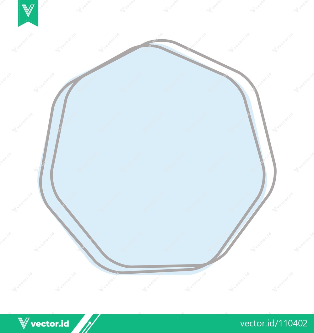Premium Vector dari Abstract light blue organic shape with soft outline