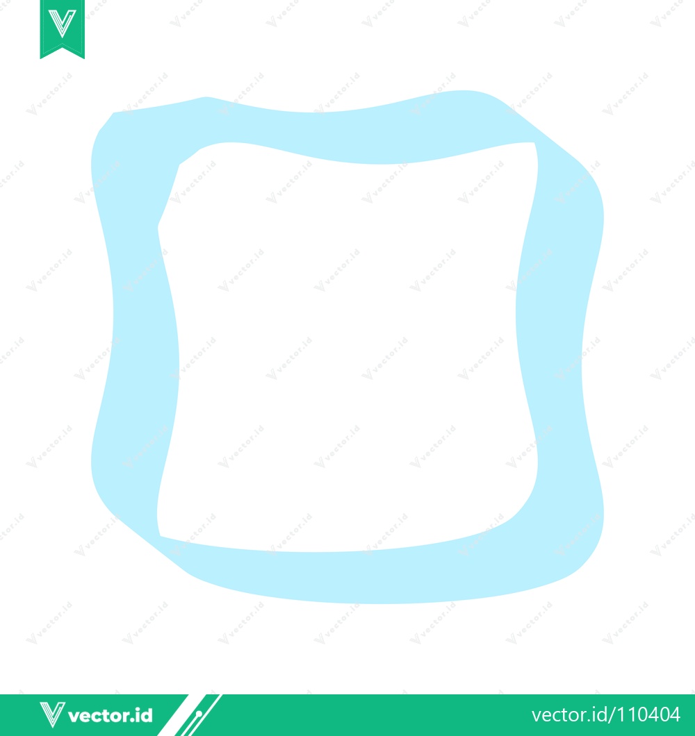 Premium Vector of Abstract Light Blue Wavy Square Frame