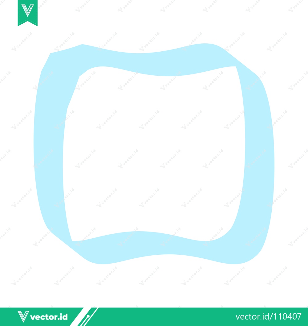 Premium Vector dari Abstract Light Blue Organic Shape Border