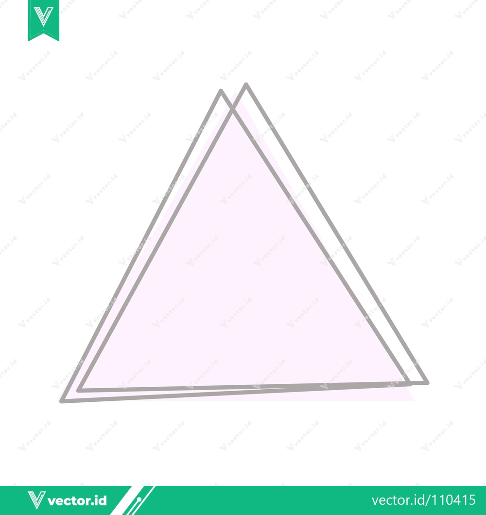 Premium Vector dari Geometric Triangle Shape Minimalist Design