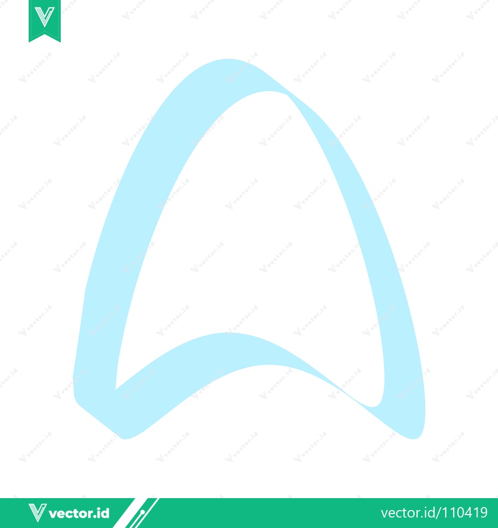 Premium Vector dari Abstract Light Blue Curve Shape