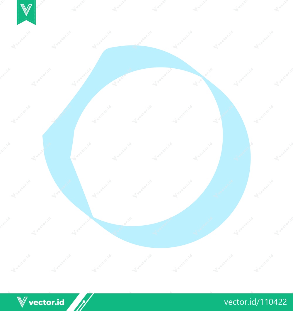 Premium Vector dari Abstract Light Blue Ring Shape on White Background