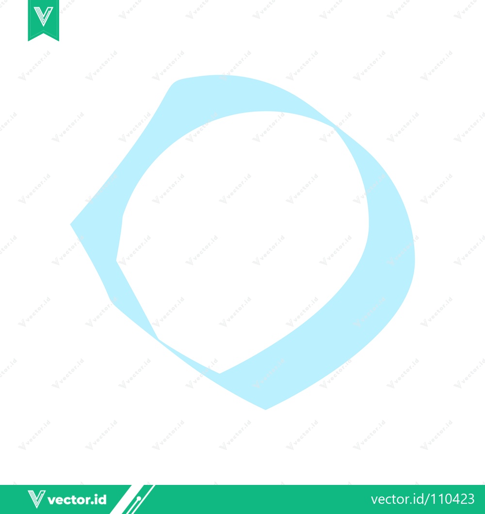 Premium Vector dari Abstract Blue Swirl Shape on White Background