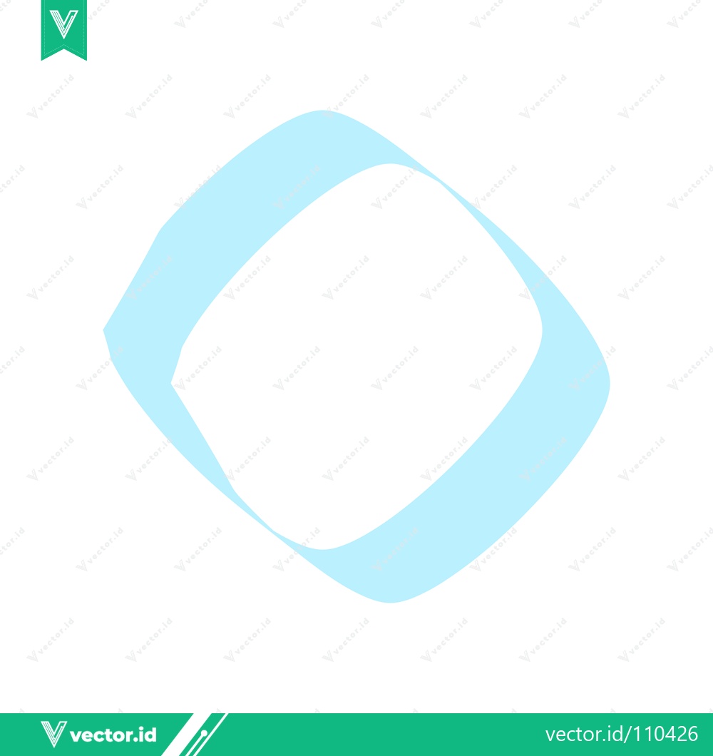 Premium Vector dari Abstract Light Blue Shape on White Background